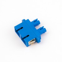 Hybrid Duplex SC to ST Singlemode Through Adaptor