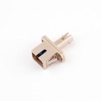 Hybrid SC to ST Multimode Through Adaptor