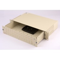 Indoor Termination Enclosure, Rack Mount, 48 Way, Sliding Tray